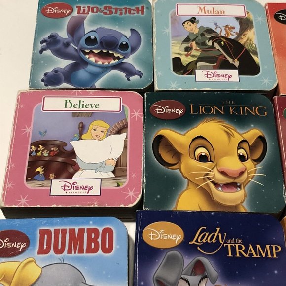 12 Disney Mini Children’s Pilbooks Mulan Lion King Lilo And Stitch Aladdin Dumbo - Picture 6 of 16